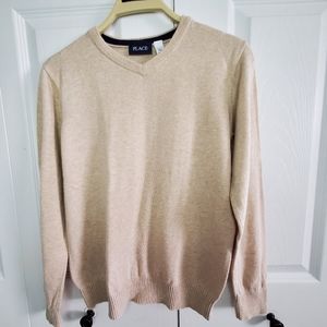 The Children's Place Classic V-Neck Sweater, Youth, Size US L (10-12)